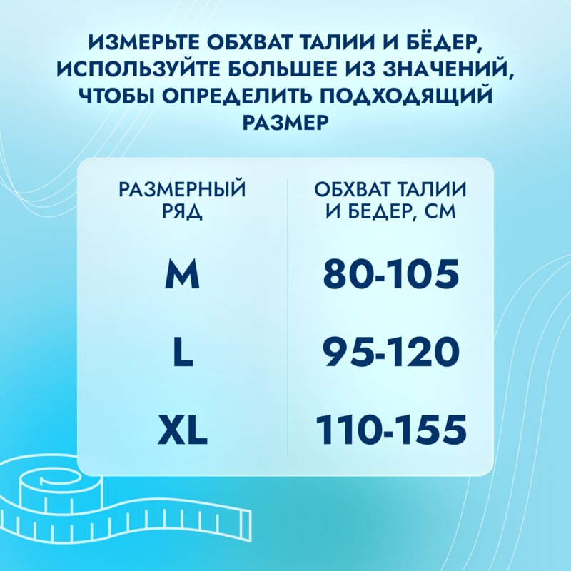 Подгузники-трусы для взрослых Somfort Pants Active Normal р.M 30 шт.