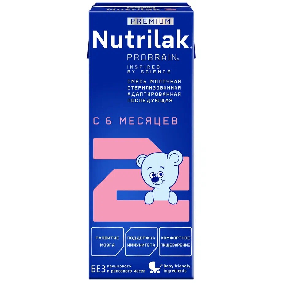 Молочная смесь жидкая Nutrilak Premium 2 с 6 мес. 200 мл