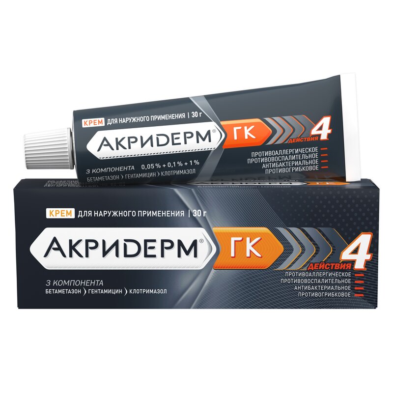 Акридерм ГК крем туба 30 г