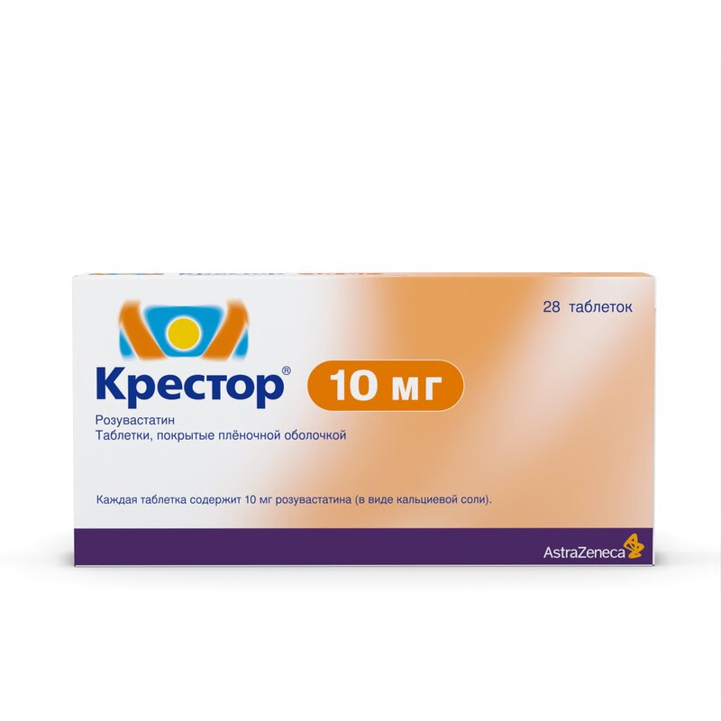 Крестор таблетки 10 мг 28 шт.