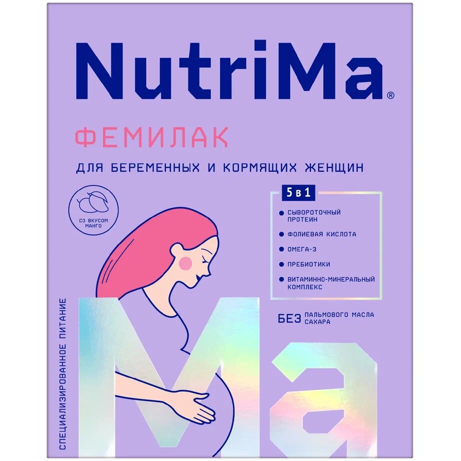 Смесь Нутрима (NutriMa) Фемилак для кормящей мамы 350 г вкус манго