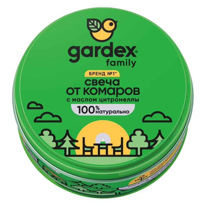 Свеча от комаров репеллентная Гардекс (Gardex) family