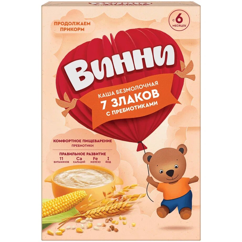 Каша безмолочная Винни 7 злаков 200 г