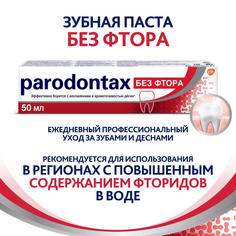 Зубная паста Parodontax без фтора 50 мл