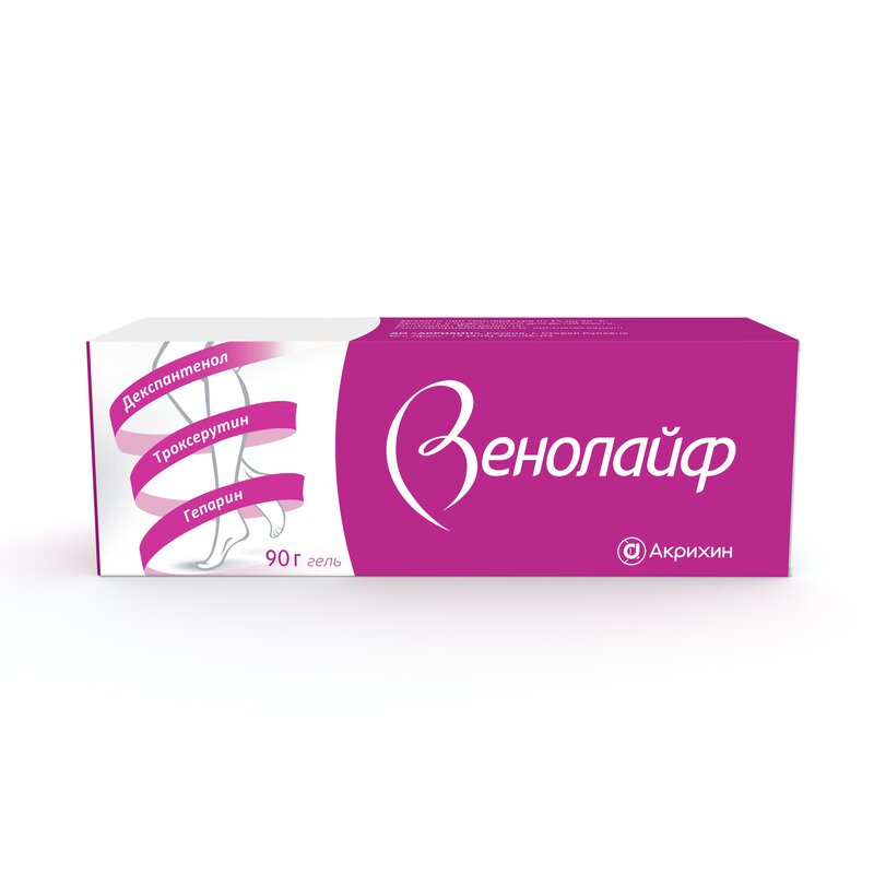 Венолайф гель для наружного применения 0,25%+5%+2% 90 г