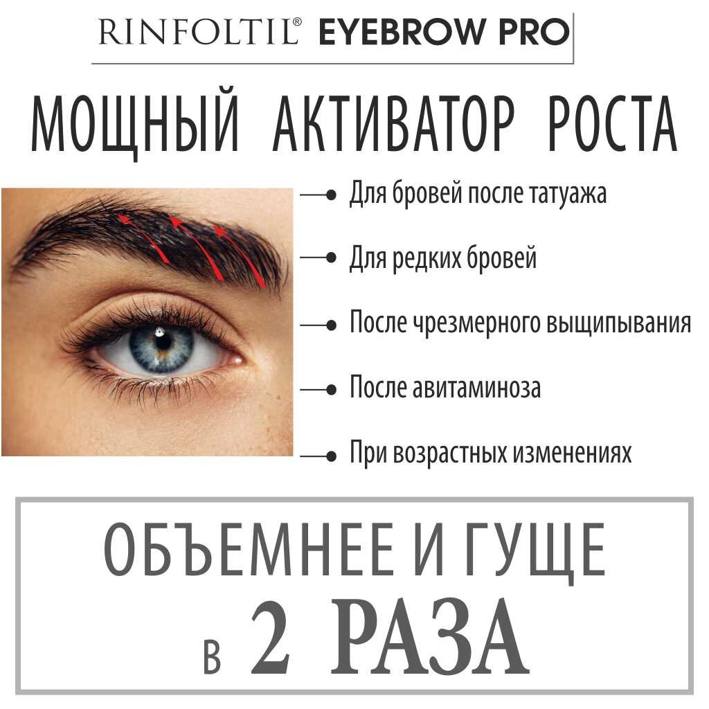 Сыворотка-бустер Ринфолтил Eyebrow PRO для роста бровей с пептидами 5 мл