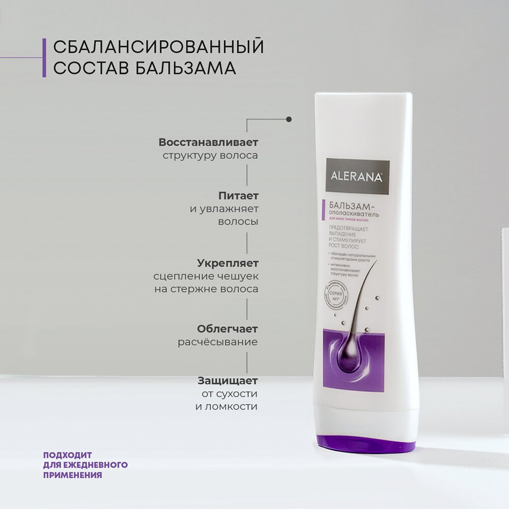 Бальзам-ополаскиватель Алерана для всех типов волос 200 мл