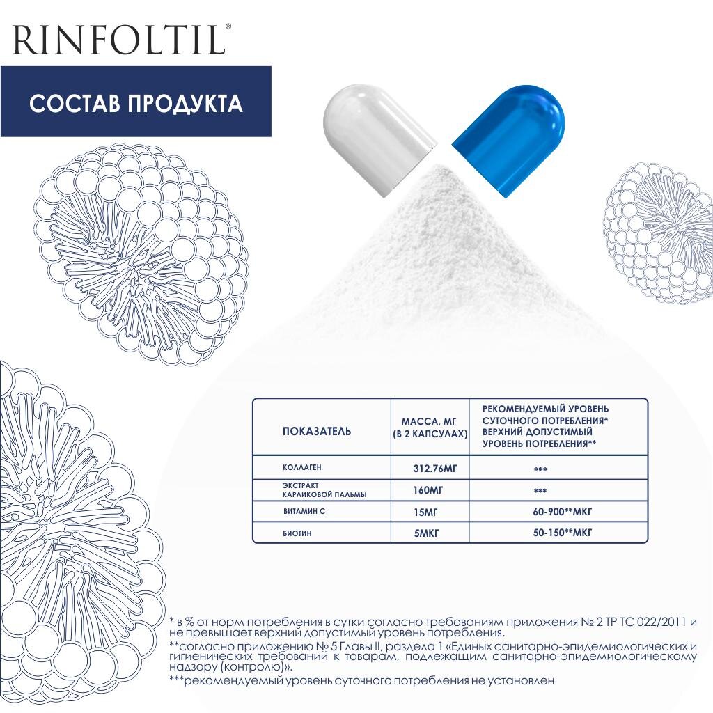 Морской коллаген Rinfoltil капсулы 60 шт.