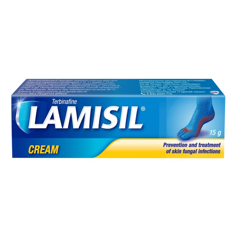 Ламизил крем 1% туба 15 г