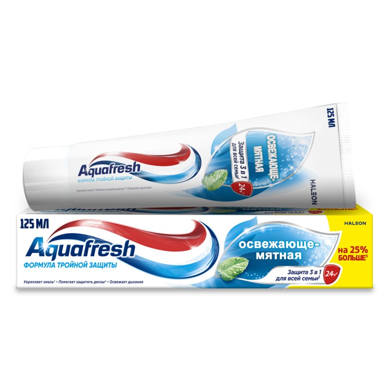 Зубная паста Aquafresh Освежающе-мятная 125 мл