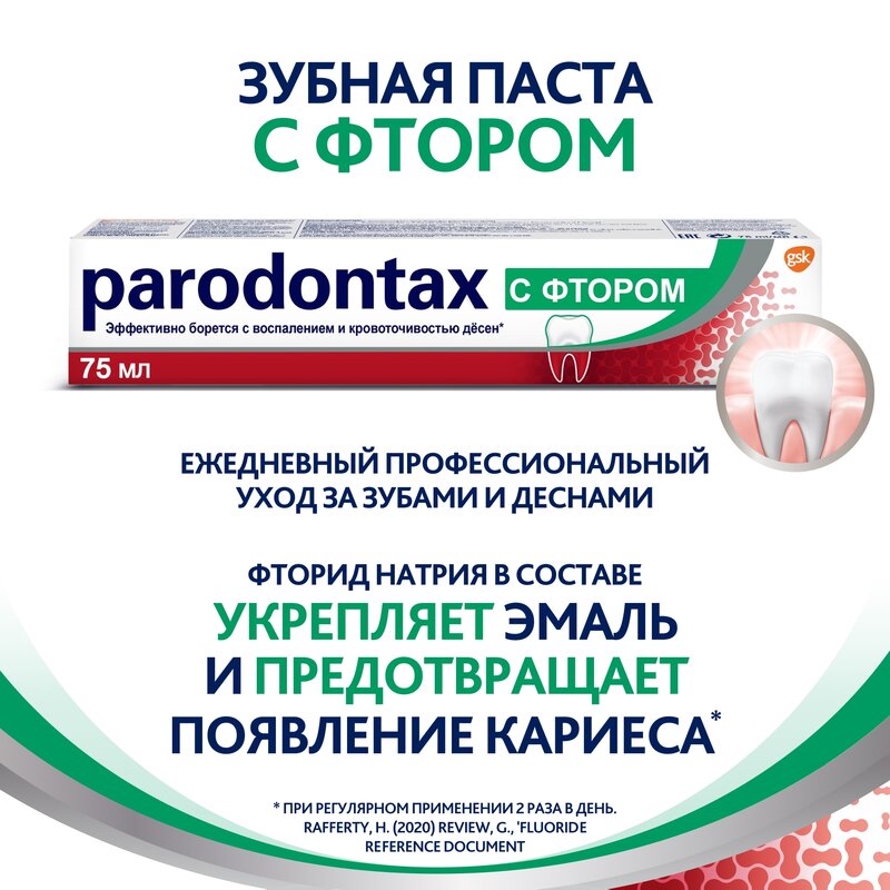 Зубная паста Parodontax F с фтором 75 мл