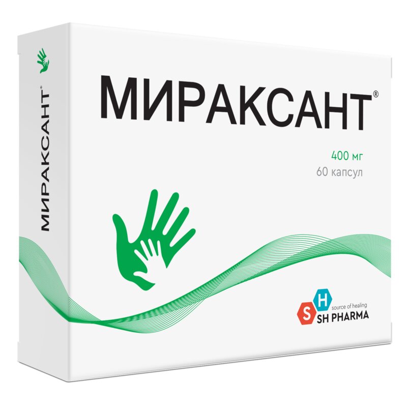 Мираксант капсулы 400 мг 60 шт.