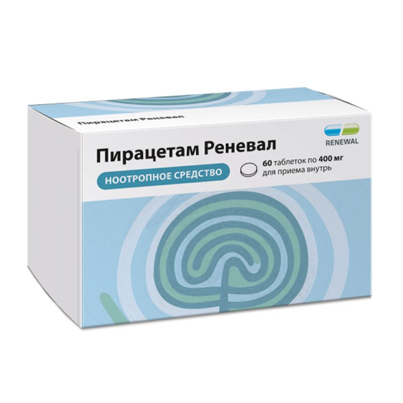 Пирацетам Реневал таблетки 400 мг 60 шт.