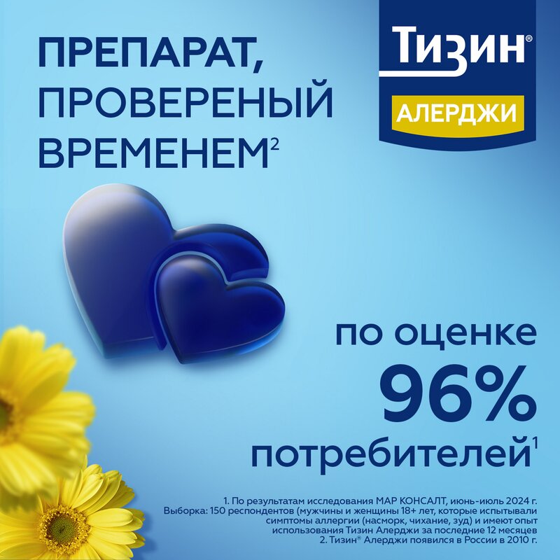Тизин Алерджи спрей назальный 50 мкг/доза 100 доз 10 мл