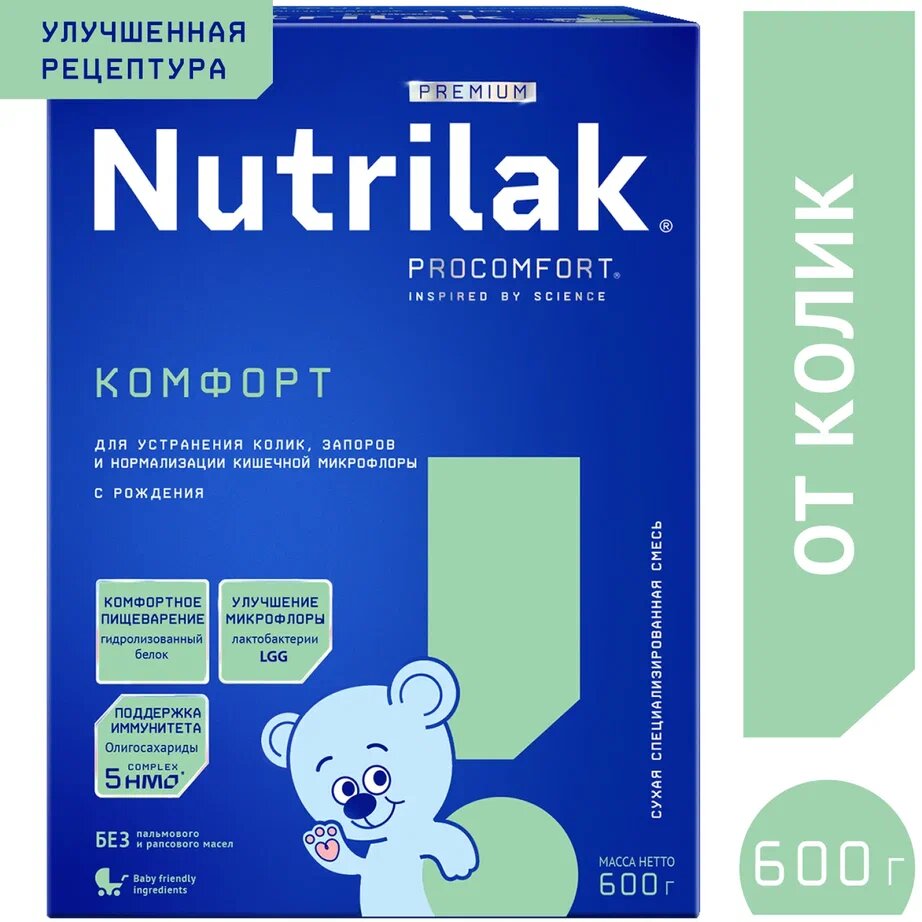 Смесь сухая молочная Nutrilak Premium Комфорт 600 г