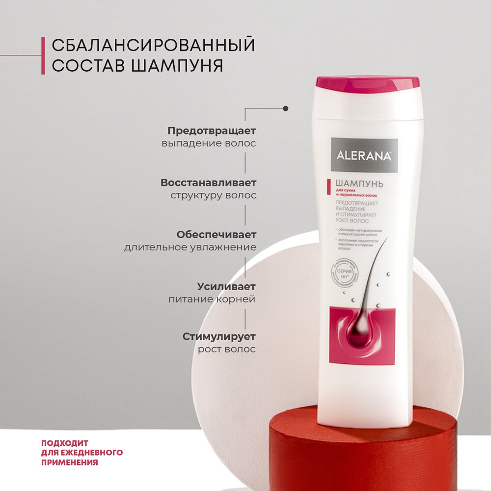 Шампунь Алерана для сухих и нормальных волос 250 мл