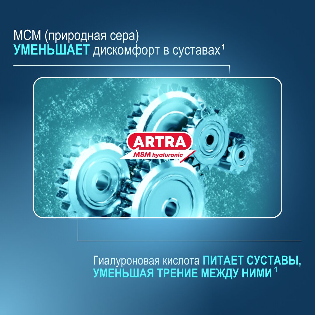 Артра МСМ Гиалуроник таблетки 1800 мг 60 шт.