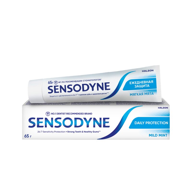 Зубная паста Sensodyne Ежедневная защита Мягкая мята 65 г