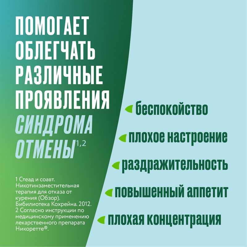 Никоретте жевательная резинка Свежие Фрукты 2 мг 30 шт.