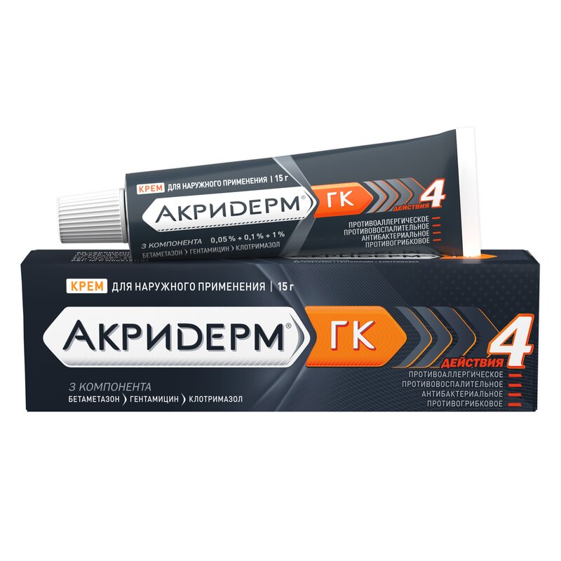 Акридерм ГК крем туба 15 г