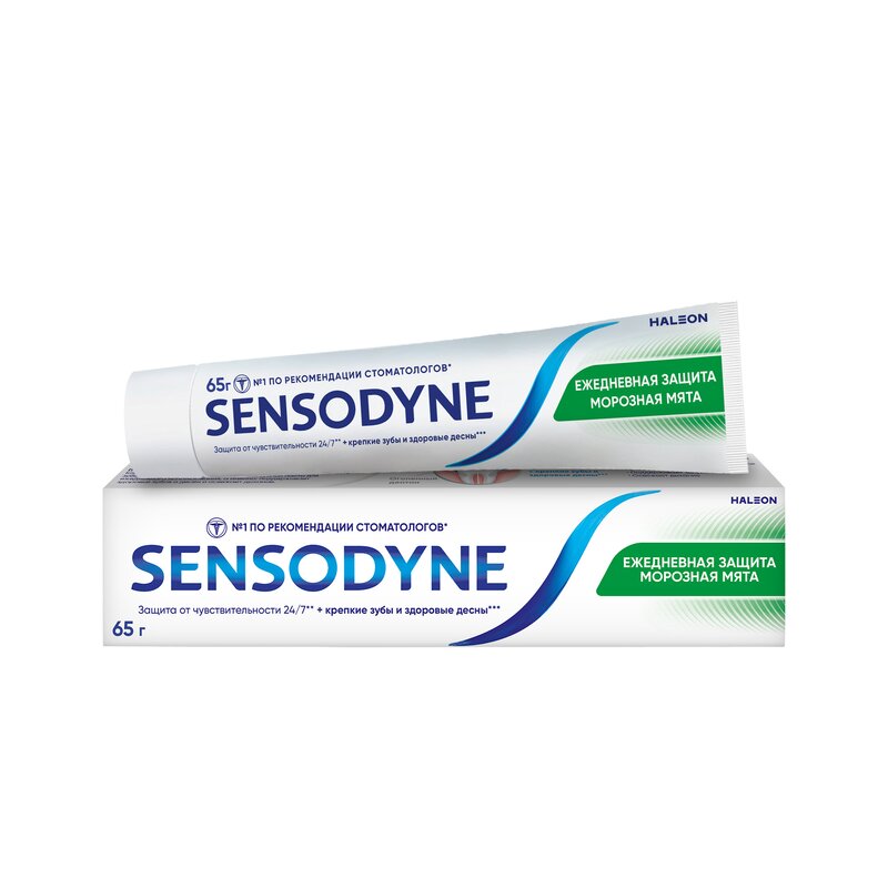 Зубная паста Sensodyne Ежедневная защита Морозная мята 65 г