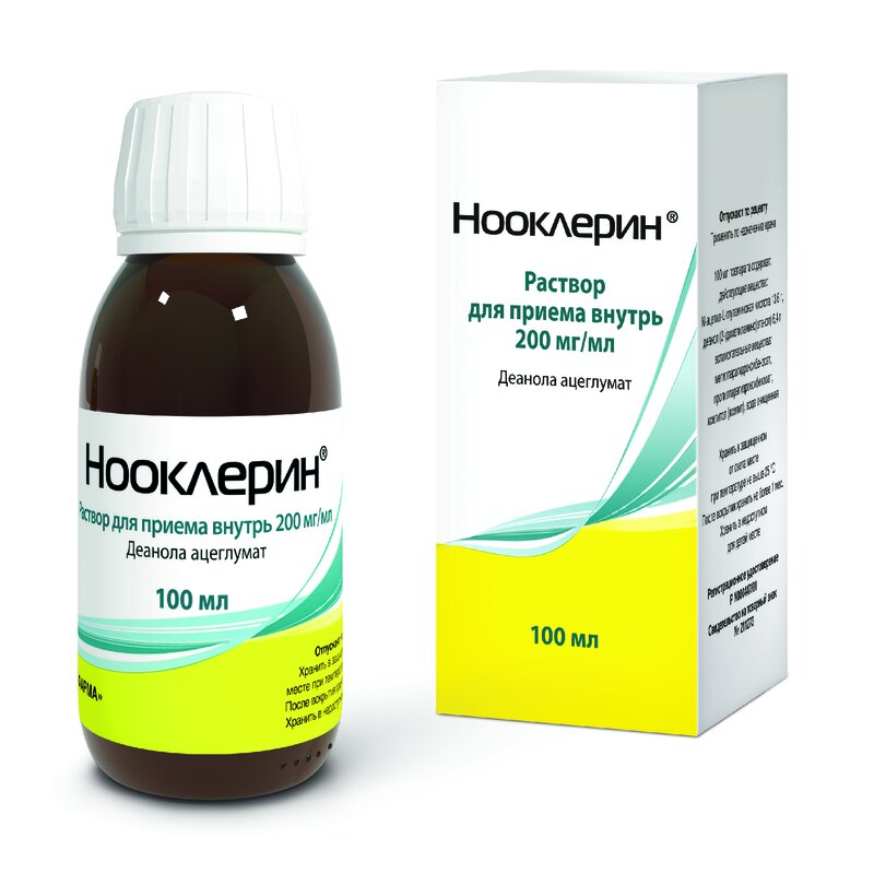 Нооклерин раствор для приема внутрь 200 мг/мл 100 мл флакон 1 шт.