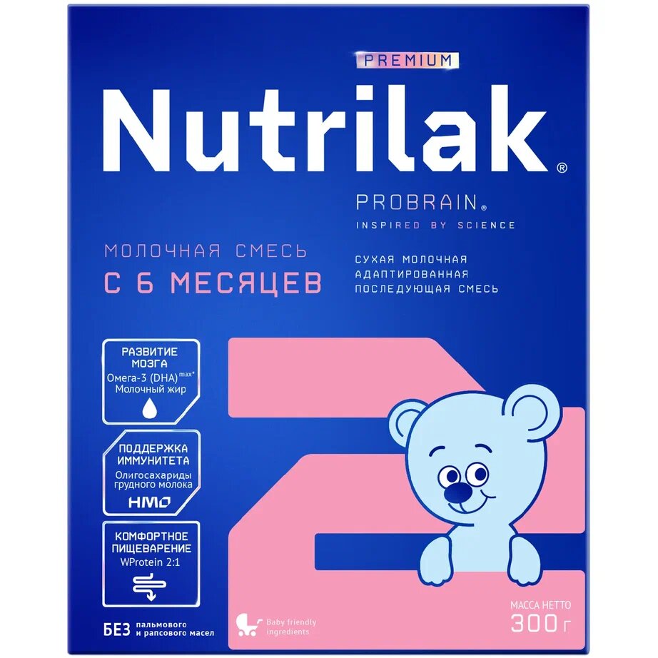 Cмесь сухая молочная для детей с 6 мес. Premium 2 Nutrilak/Нутрилак 300г