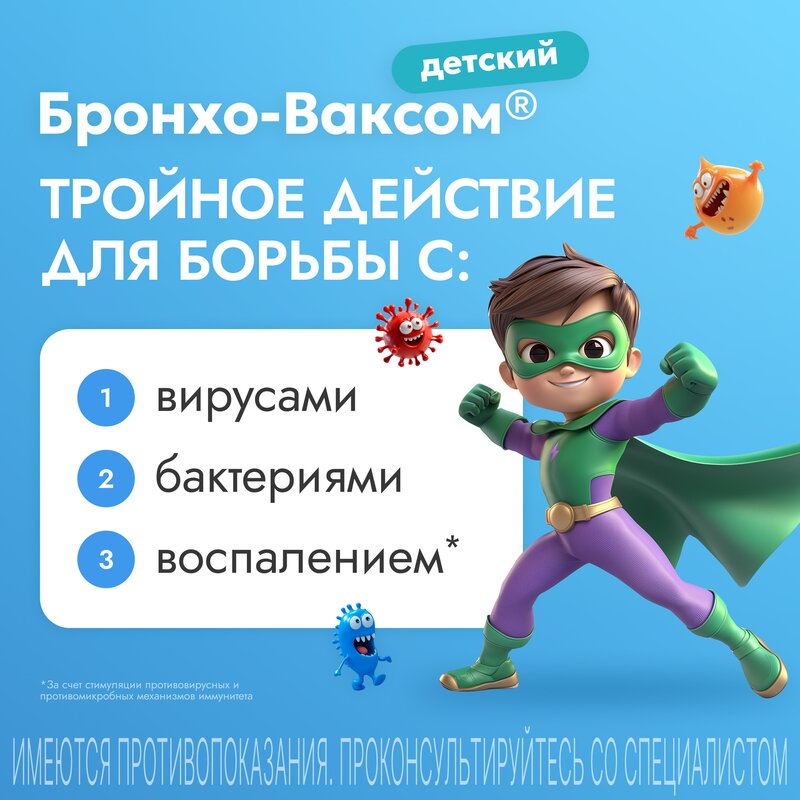 Бронхо-Ваксом детский капсулы 3,5 мг 10 шт.