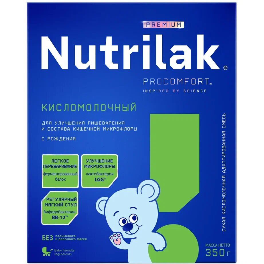 Nutrilak Premium кисломолочный смесь сухая с 0 мес. 350 г