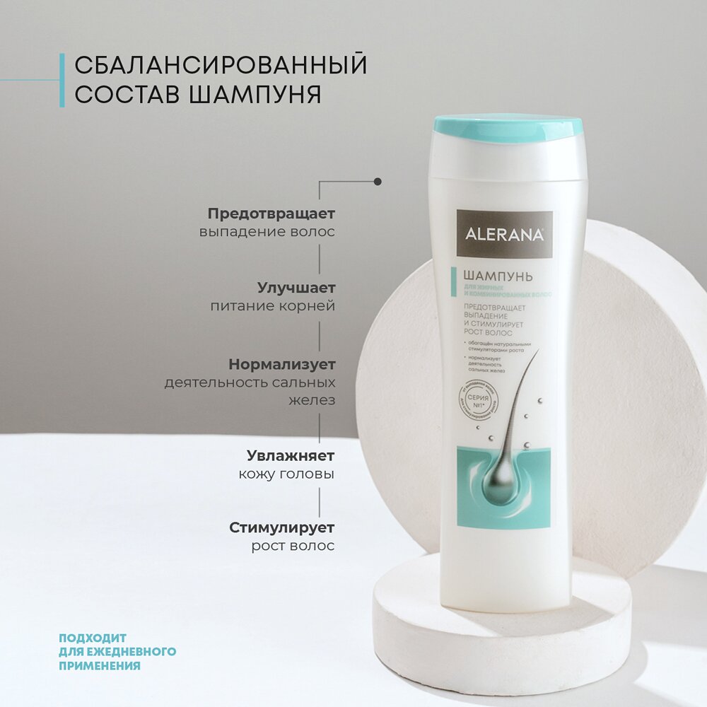 Шампунь Алерана для жирных и комбинированных волос 250 мл