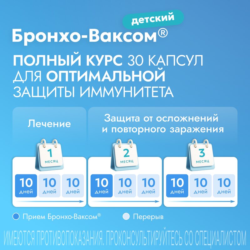 Бронхо-Ваксом детский капсулы 3,5 мг 30 шт.