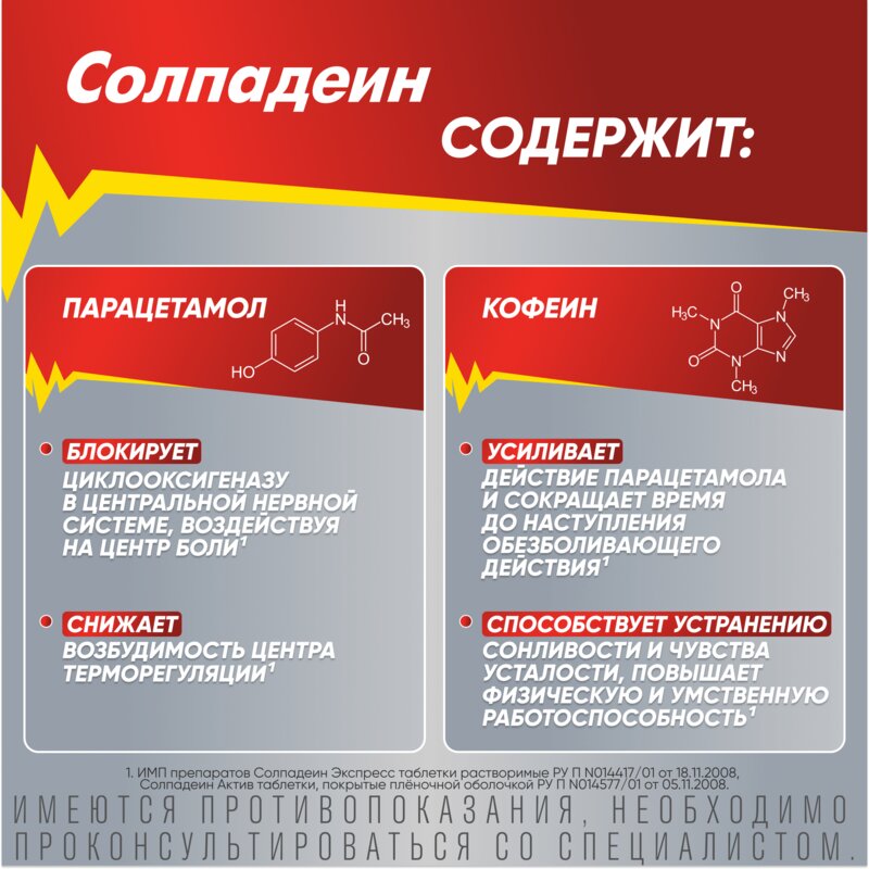 Солпадеин Актив (Фаст) таблетки 12 шт.