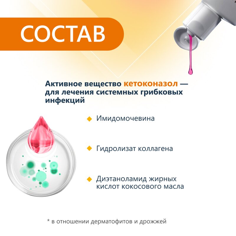 Низорал шампунь лекарственный 2% 120 мл