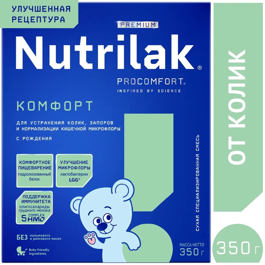 Смесь сухая молочная Nutrilak Premium комфорт 350 г