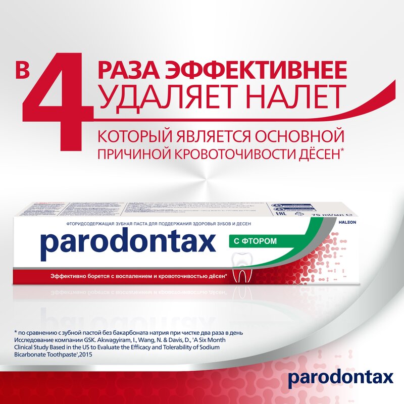 Зубная паста Parodontax F с фтором 75 мл