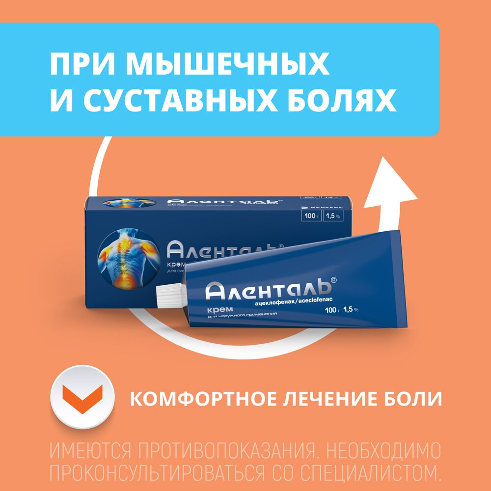 Аленталь крем для наружного применения 1,5% 100 г
