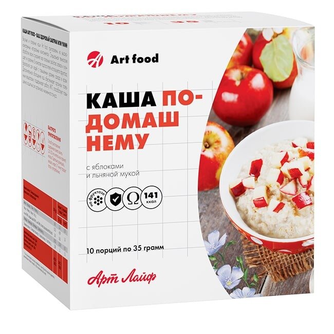 Каша Артлайф по-домашнему с яблоками 40 г