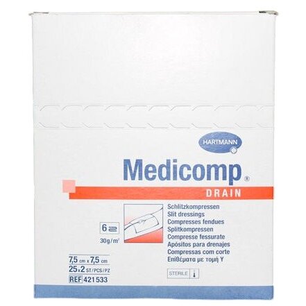 Салфетки Hartmann Medicomp 7,5х7,5 25 шт. x2 уп.