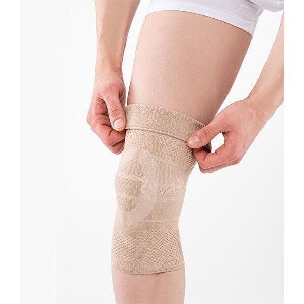 Бандаж Habic support stick на коленный сустав с силиконом и ребрами жесткости бежевый размер 2