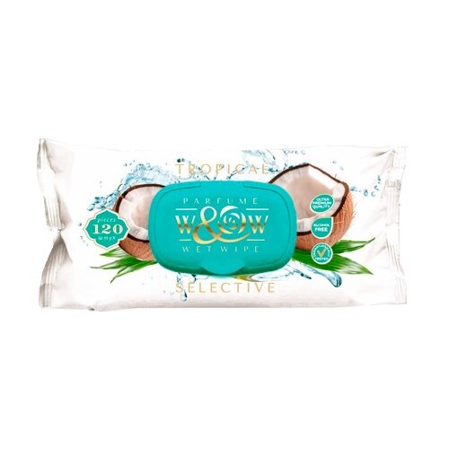 Влажные салфетки W&W Tropical 120 шт.