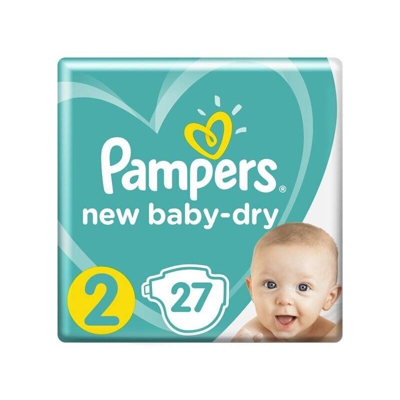 Подгузники Pampers New Baby Dry размер 2 3-6 кг/4-8 кг 27 шт.