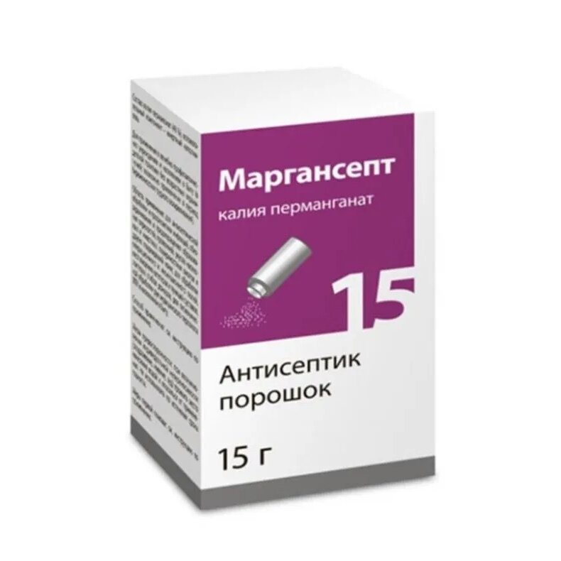 Маргансепт порошок для наружного применения 15 г