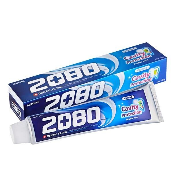 Зубная паста KeraSys Dental clinic 2080 для всей семьи натуральная мята/мятный вкус 120 г