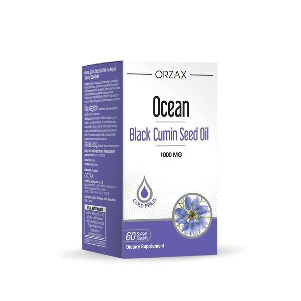 Масло семян черного тмина Ocean Orzax капсулы 1000 мг 60 шт.