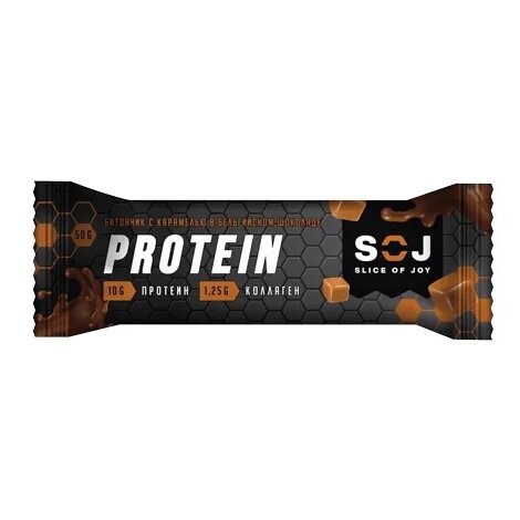 Батончик протеиновый Protein SOJ с соленой карамелью 50 г