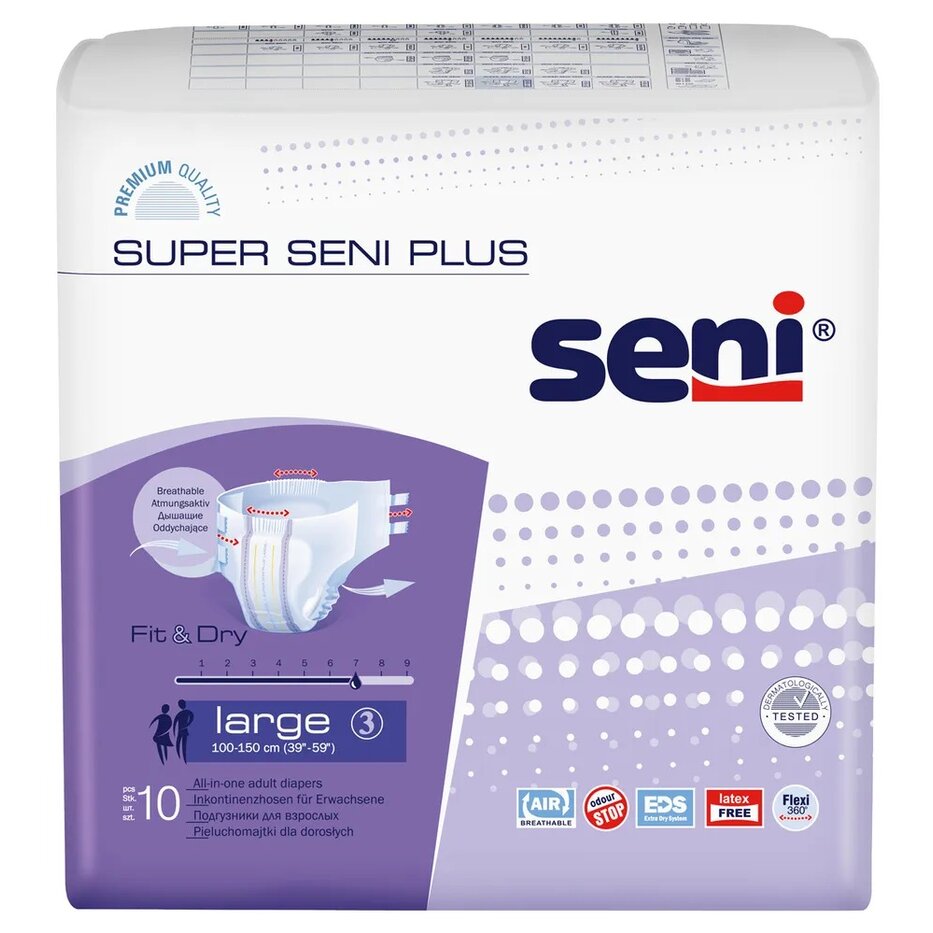 Подгузники Seni Super Plus Large 10 шт.