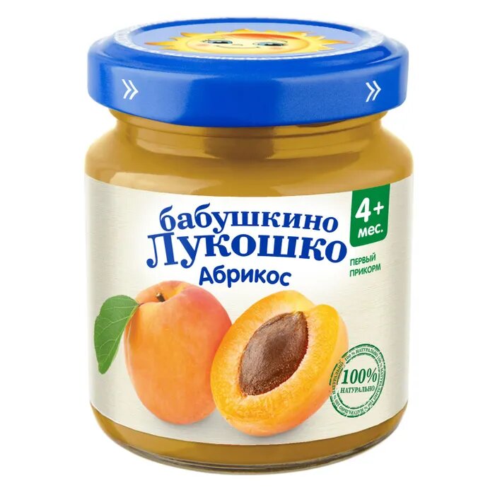 Пюре Бабушкино Лукошко из абрикосов 100 г