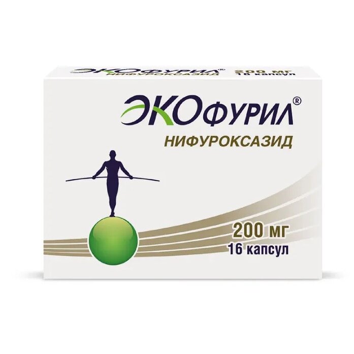 Экофурил капсулы 200 мг 16 шт.