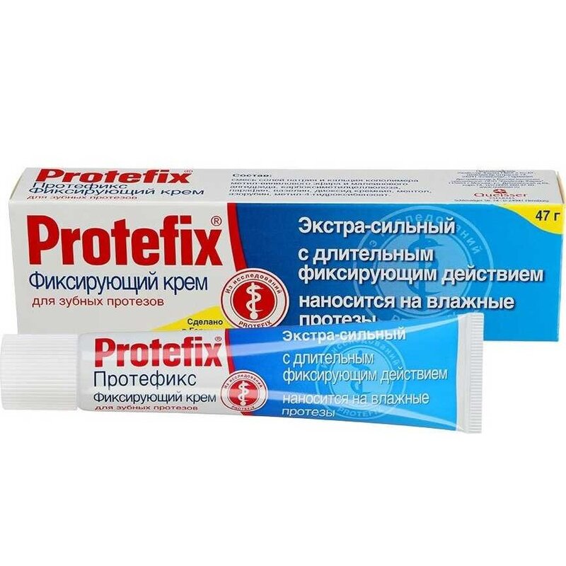 Крем для фиксации зубных протезов Protefix Экстра-сильный 47 г