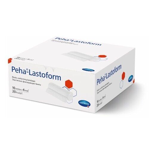 Бинт эластичный Peha-Lastoform фиксирующий 10 см x 4 м 20 шт.
